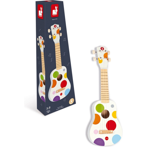 Janod - confetti - houten ukelele - voor kleine muzikanten