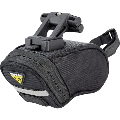 TOPEAK aero wedge packs small - zadeltas - clip&clickfix - 0.65 l - zwart