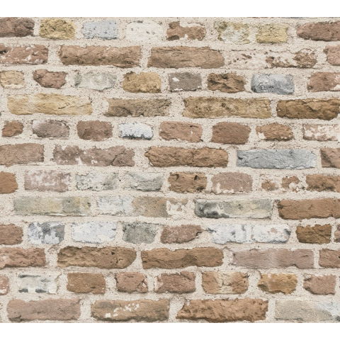AS CRÉATION Vliesbehang 10,05 m x 53 cm (Baksteen beige, 10,05 x 0,53 m)
