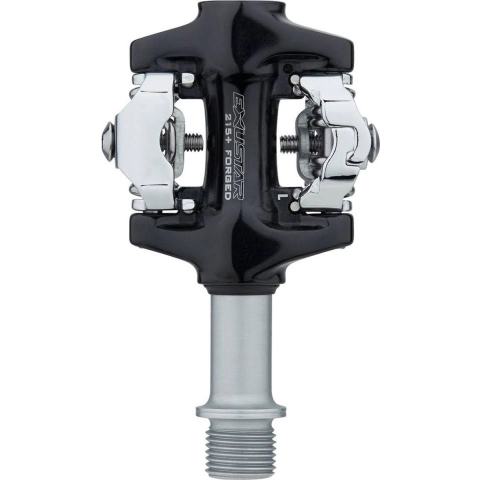Exustar e-pm215 spd pedaal zwart/zilver