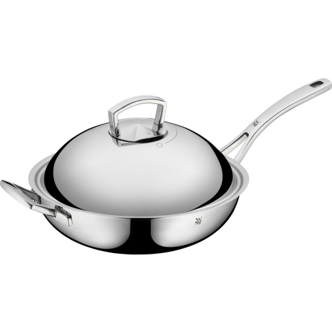 WMF multiply - wokpan - ø 32 cm - rvs - met deksel - geschikt voor inductie