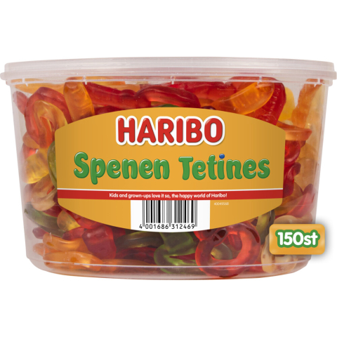 Haribo spenen - snoep in fruitsmaken - 150 stuks silo