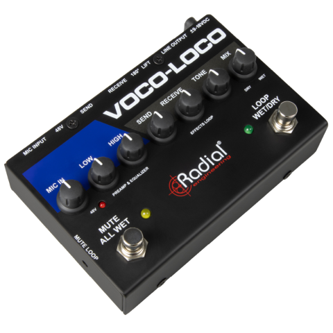 Radial Voco-Loco MK2 Microfoon voorversterker & effect loop