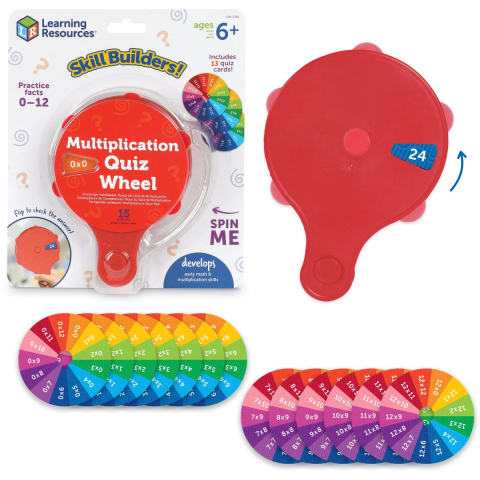 Learning Resources skill builders! multiplication quiz wheel - 3+