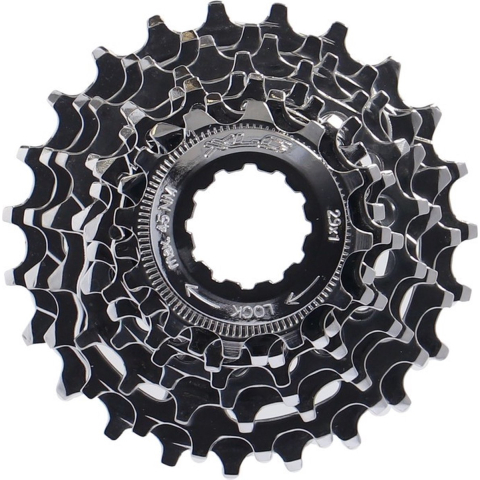 XLC 8 speed cassette - shimano 16-25t - staal - zwart