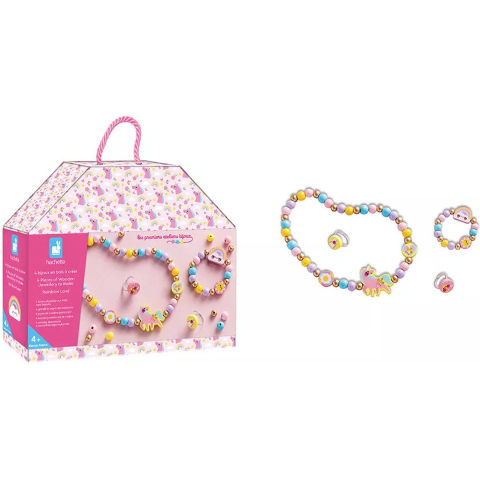 Janod - les ateliers bijoux - rainbow land houten sieraden maken