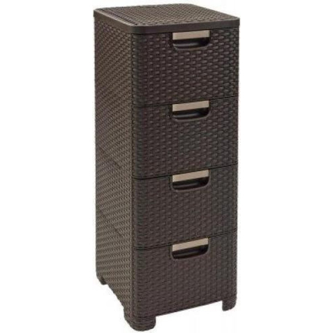 Curver style ladesysteem - 4x 14l - bruin