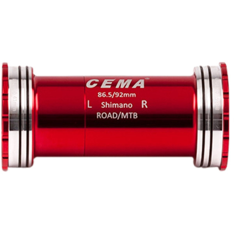 CEMA bracketas bb86-bb92 int. shimano-keramisch-rood