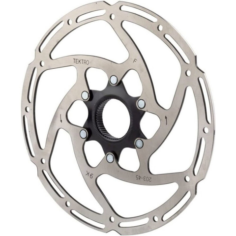Tektro schijfrem rotor tr203-45 ø203x2,3mm, centerlock, zlv