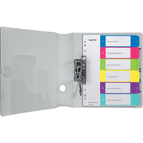 Leitz Numerieke tabbladen wow pc-printable 1242 kleurenassortiment pp