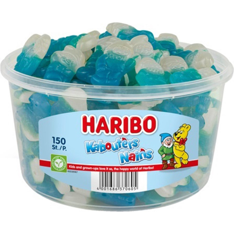 Haribo kabouters - snoep in fruitsmaken - 150 stuks silo