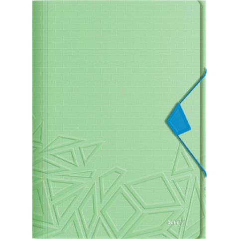Leitz urban chic pp 3-klepsmap voor 150 vel - map voor a4 documenten - ideaal voor school of studie - groen