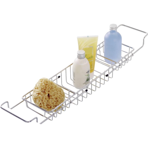 Wenko badbrug in rvs - telescopisch van 58 tot 92cm - badplank - badrek uitschuifbaar