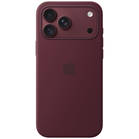 Apple Silicone Magsafe Cover Voor Apple Iphone 18 Pro Max Burgundy