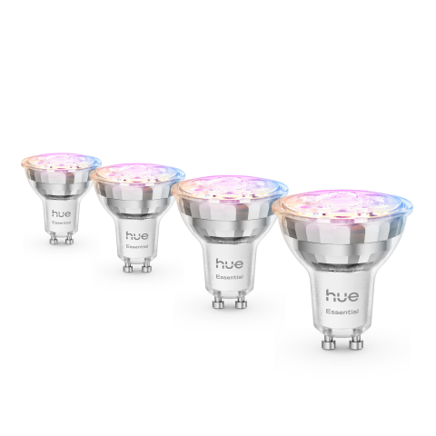 Philips Hue White & Color Ambiance Essential Gu10 - Slimme Spot - 345 Lm - 4,7 W - 4-pack