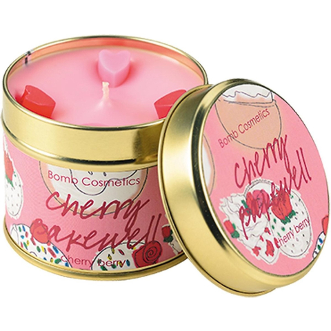 Bomb Cosmetics Tin Candle Cherry Bakewell