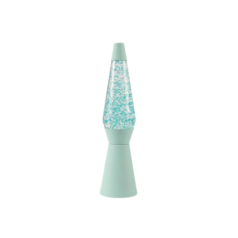 iTotal - Spaceship Glitter Lamp - Pastel Green - 11x11x40 cm