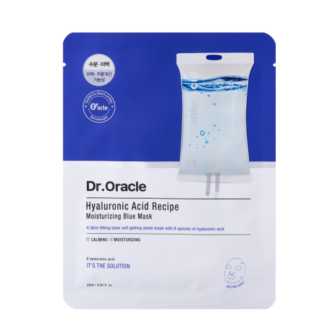 Dr. oracle - Hyaluronic Acid Moisturizing Blue Mask - Blue - 10 sheet masks