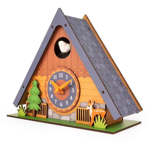 Kikkerland - Cuckoo Clock - 22 cm x 18.25 cm x 9 cm