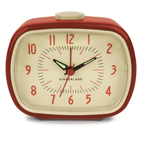 Retro Alarm Clock + Red (AC08-R-EU)