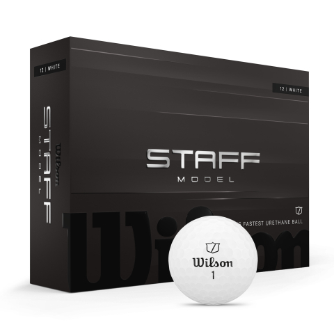 Wilson - Staff Model Golfboltar Hvítir (12 stk.) – Tour-frammistaða með nákvæmni og stjórn