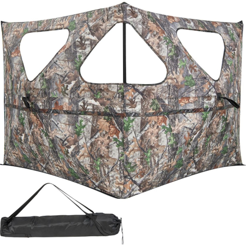 Coast Jachthut Draagbaar met Raam - 148 x 113 cm - Camouflage