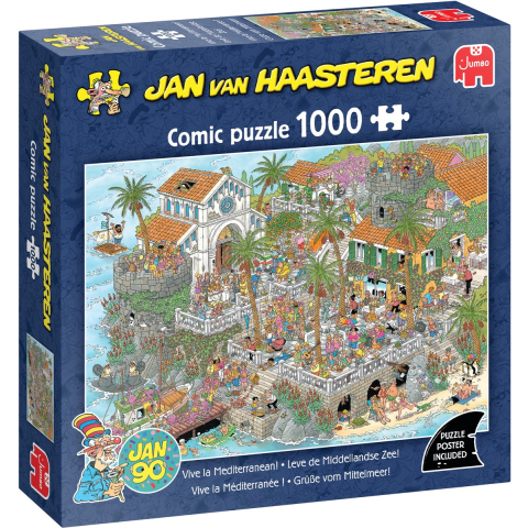 Puzzel Jan van Haasteren Leve De Middellandse Zee (1000st)