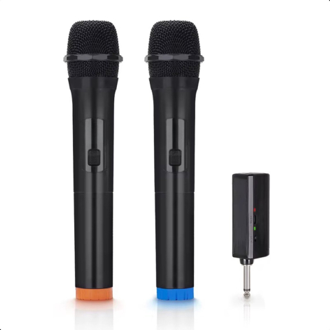 Tech Essentials Draadloze Microfoon - 2 Stuks - USB-C Ontvanger - Karaoke - ASMR - Studio - Geschikt Voor Partybox - 3.5-6.3mm Jack