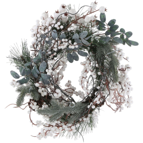 House of Seasons Hardy Kerstkrans - Ø40 cm - Groen