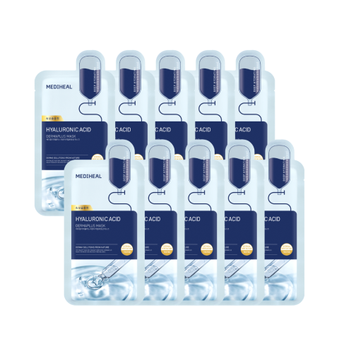 Mediheal - Dermaplus Low Molecular Hyaluronic Acid Mask - 10pcs