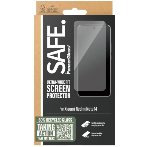 SAFE by PanzerGlass Screen Protector Xiaomi Redmi Note 14 | Ultra-Wide Fit