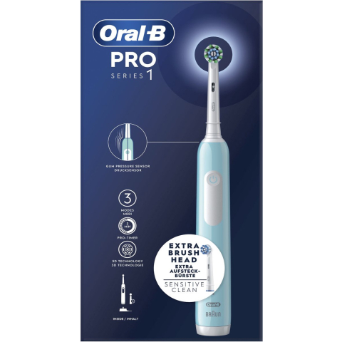 Oral-B Elektrische tandenborstel Pro1 Turquoise + Extra Brush Head