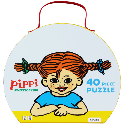 Barbo Toys Pippi - Suitcase w. Puzzle - Villa Villekulla