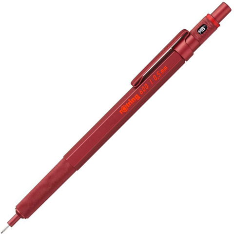 Rotring 600 Mechanical Pencil Rood 0.5 mm