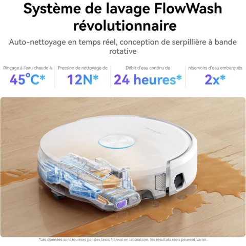 Narwal Robotstofzuiger Flow Sliver White