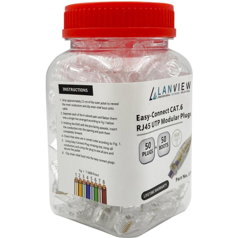 Lanview network connector - Transparent