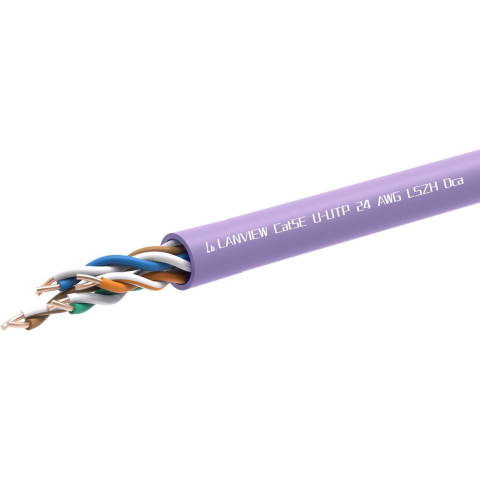 Lanview bulk cable - 305 m - purple - Paars - 305m