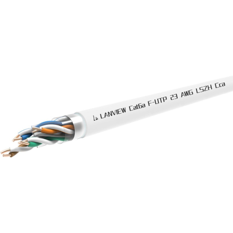 Lanview bulk cable - 305 m - white - Wit - 305m