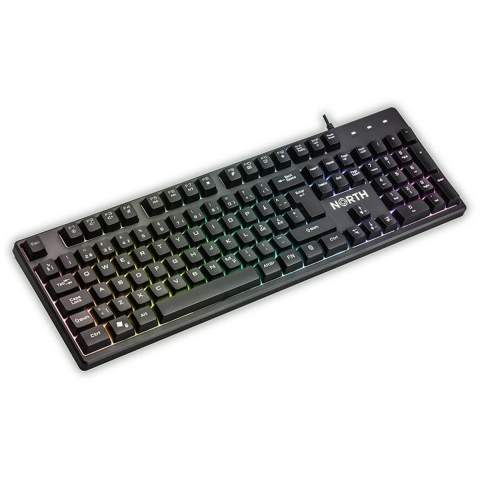 NORTH Gaming Keyboard K100 RGB - Gaming toetsenbord - Blauw