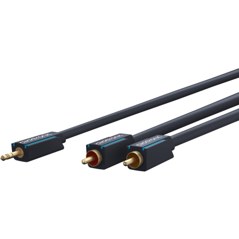ClickTronic MiniJack - 2xRCA Cas. - 10m