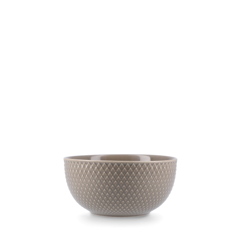 Lyngby Porcelæn - Rhombe Earth Bowl - Clay - Ø13 cm