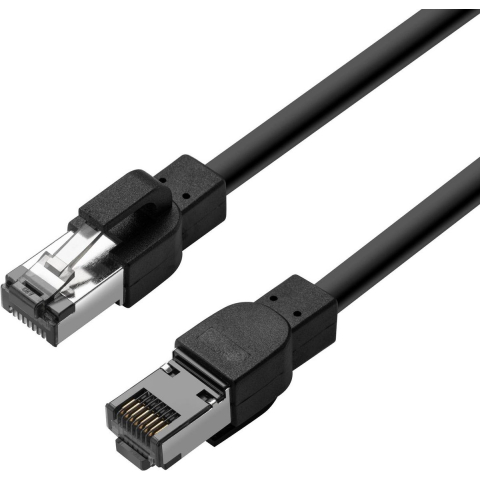 Lanview patch cable - 20 m - black - Zwart - 20m