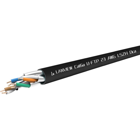 Lanview bulk cable - 305 m - black - Zwart