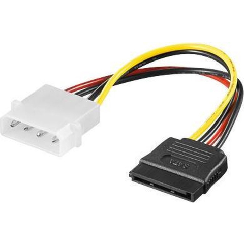 Alcasa electronik Good Connections - power adapter - 4 PIN internal power to SATA power - 15 cm
