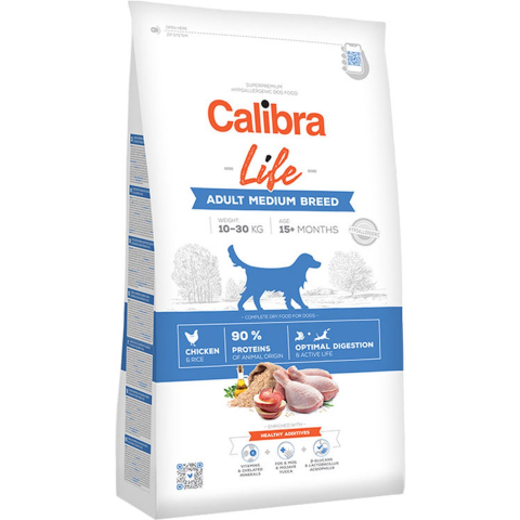 Calibra Dog Life Adult Medium Breed Chicken 2,5 k