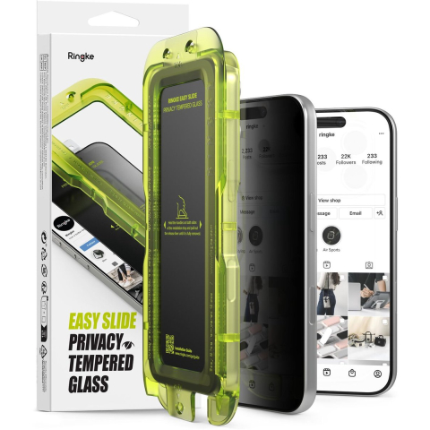 Ringke Easy Slide 2-pack Privacy Glass for iPhone 17 Pro Max