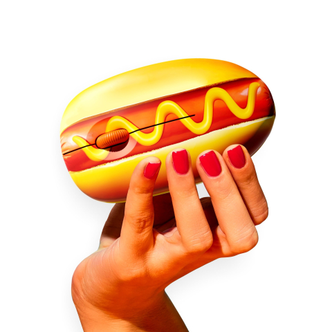 Mustard - Hot Dog Mouse - Vibrant