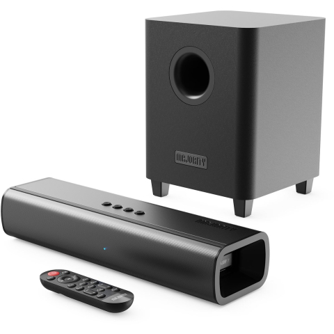 Majority Naga 40 Plus Bluetooth Soundbar + Wireless Sub - Black