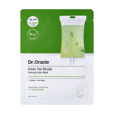 Dr. oracle - Greentea Recipe Calming Green Mask - Green - 10 sheet masks