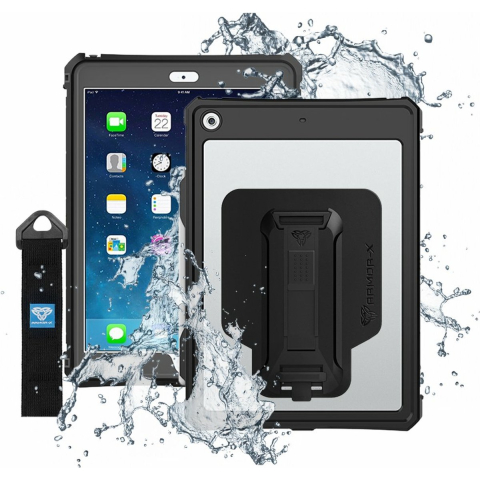 Armor-X Waterproof case for iPad 10.2 2020 Black/Clear